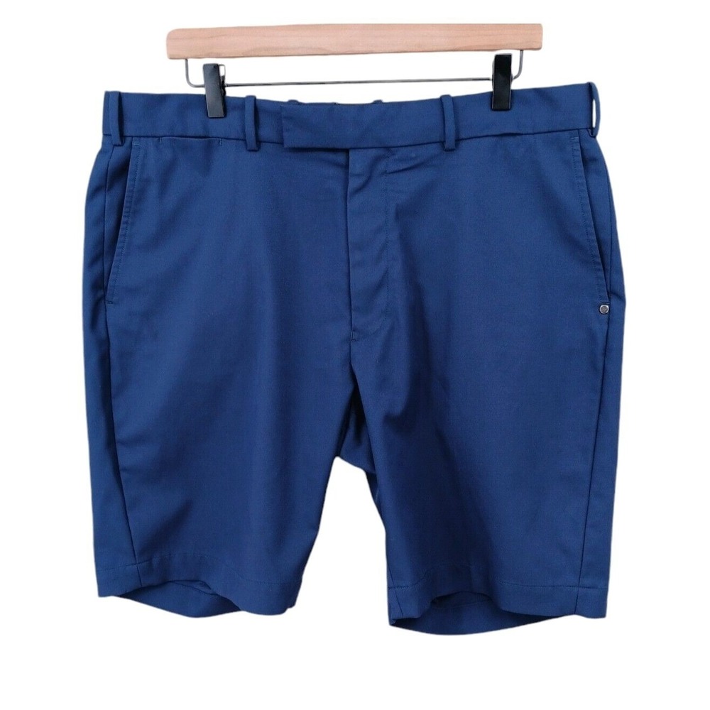 RLX Ralph Lauren Shorts Mens 36 Blue Golf Performance Flat Front Classic Sport